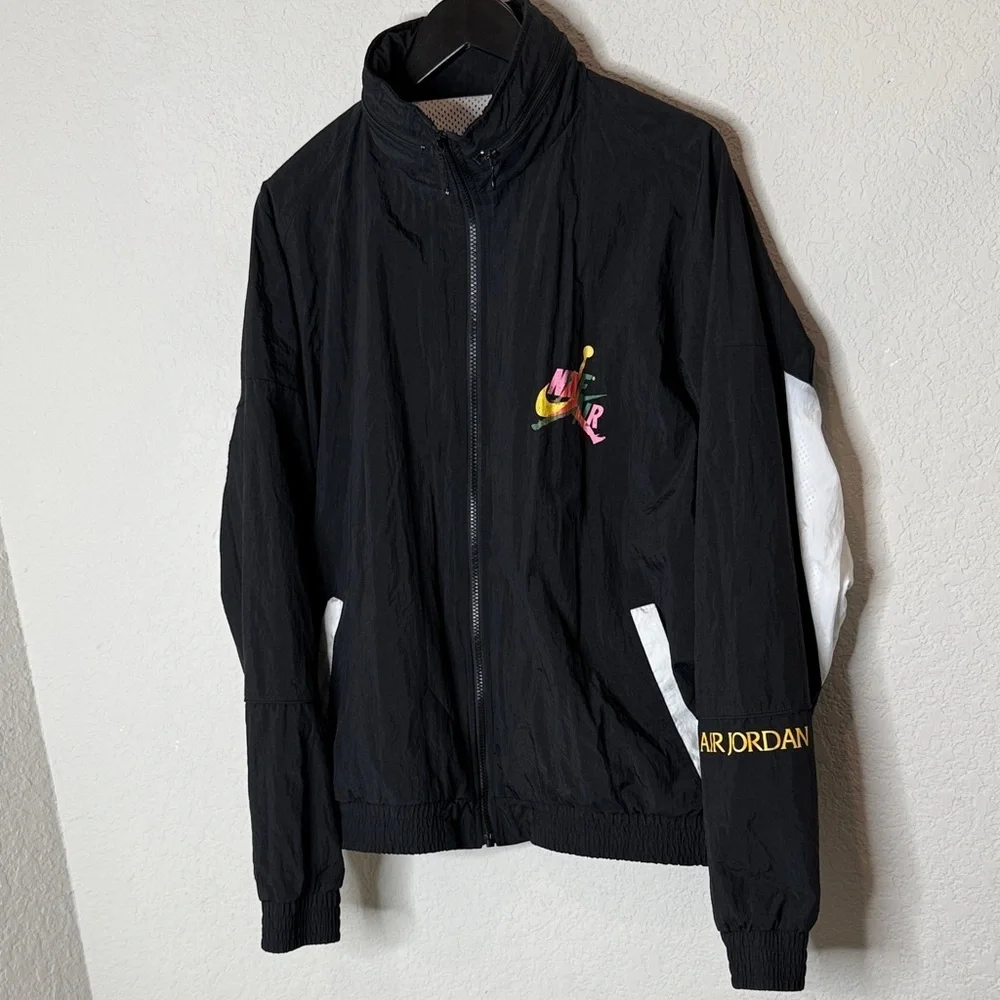 Retro Air Jordan Black Track Jacket XL